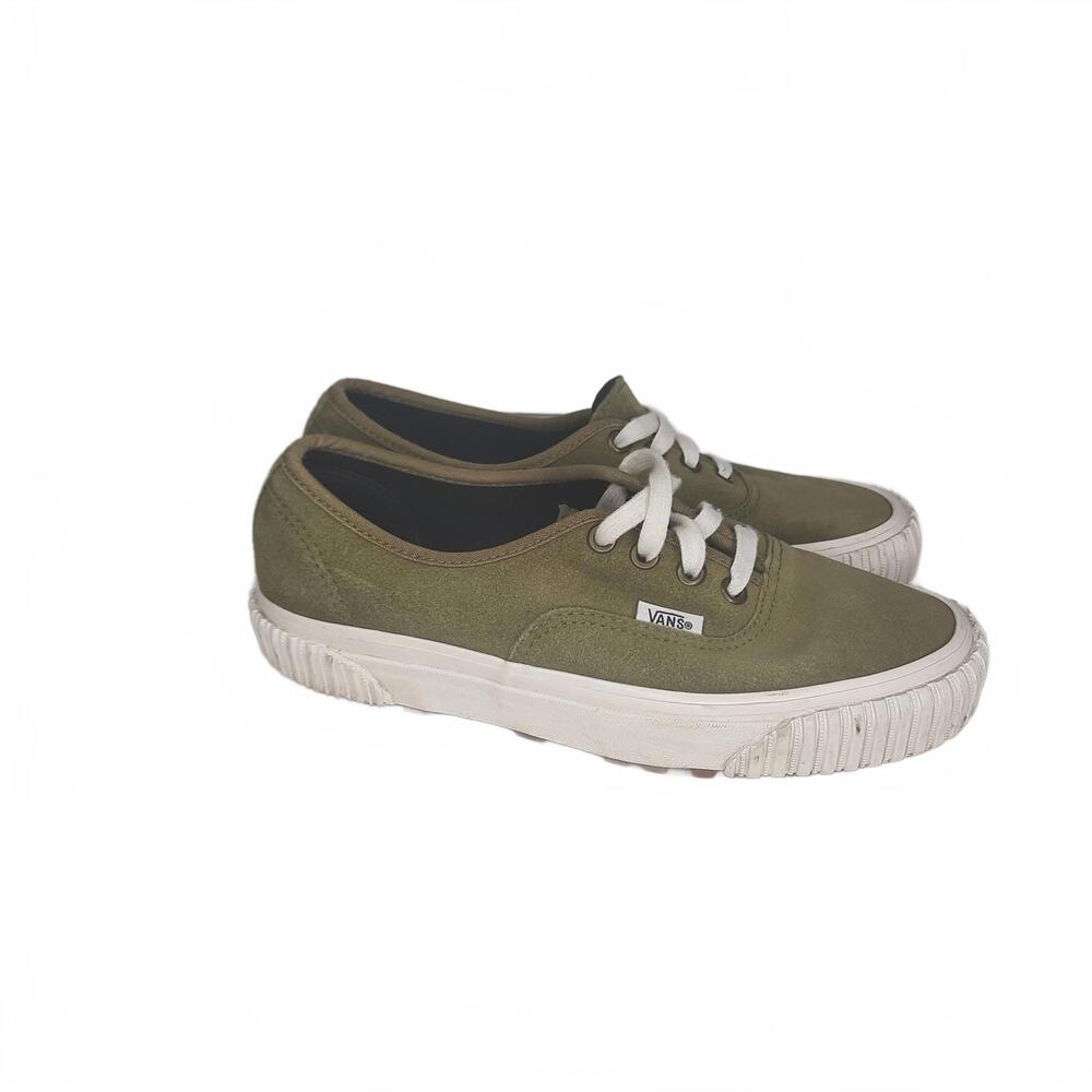 Vans 44 Anaheim Factory Olive Suede Sneakers Women's Size 7